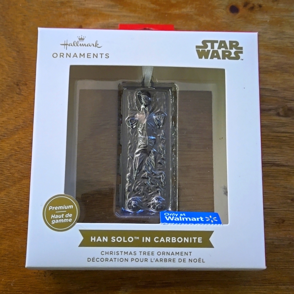 Hallmark Han Solo in Carbonite Christmas ornament.